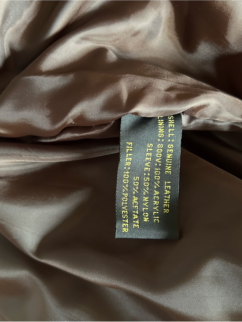 Men's Brown Leather suede Bomber Jacket - Picture 3 of 3